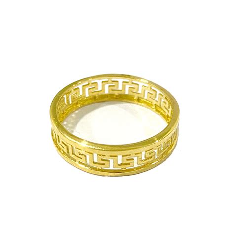 versace gold ring 18k|versace ring real gold.